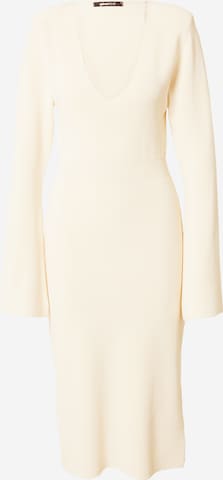 Gina Tricot Knit dress 'Anja' in White: front