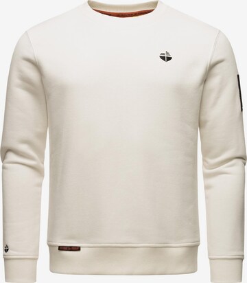 STONE HARBOUR Sweatshirt 'Boo Brock' in White: front