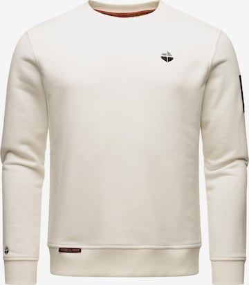 STONE HARBOUR Sweatshirt 'Boo Brock' in White: front