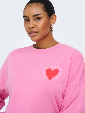 Felpa 'CARLucilla' di ONLY Carmakoma in rosa