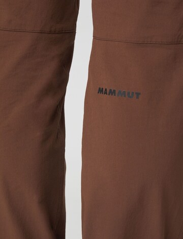 MAMMUT Regular Outdoor Pants in Brown