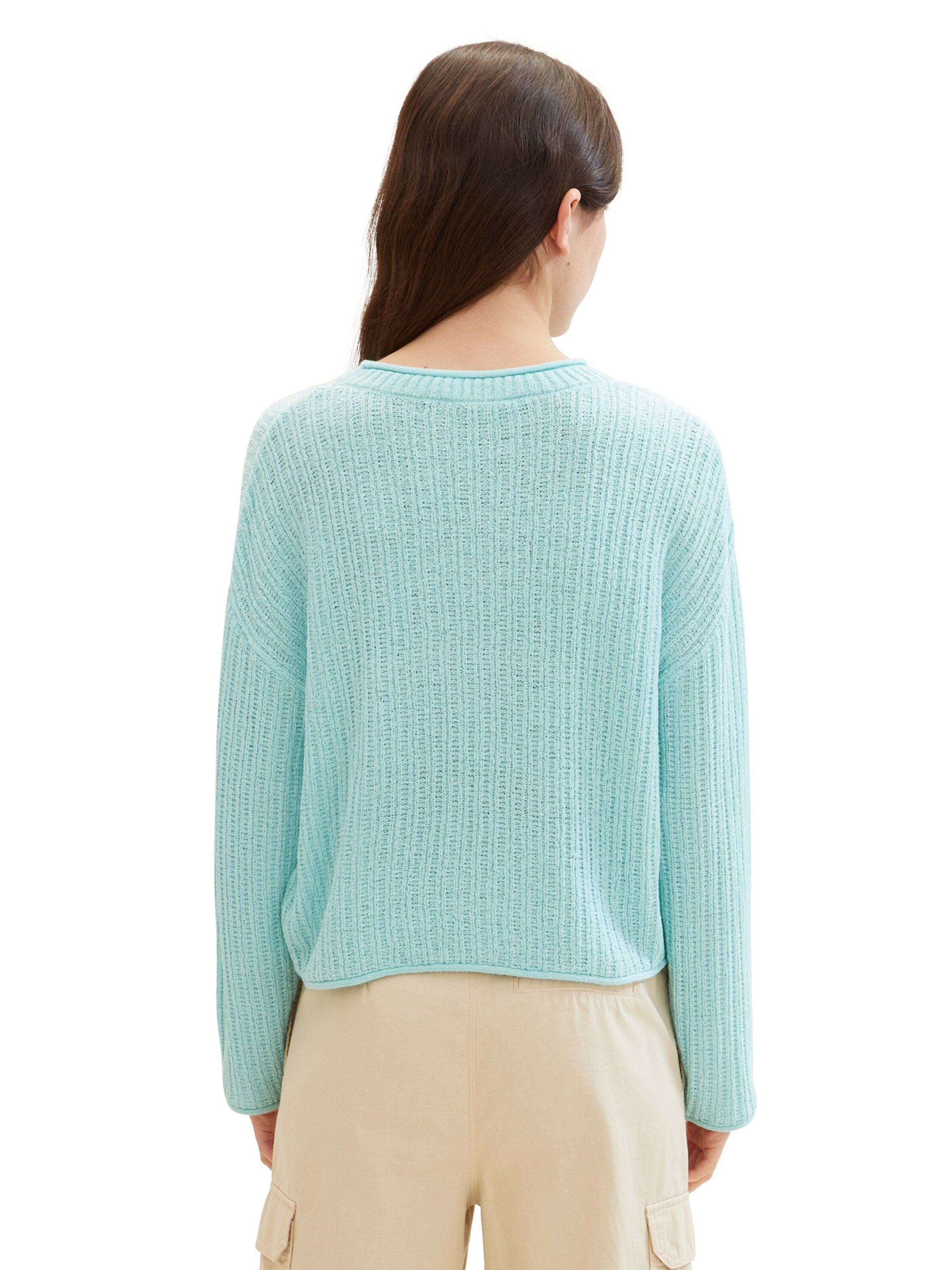 TOM TAILOR DENIM Sweater in Green