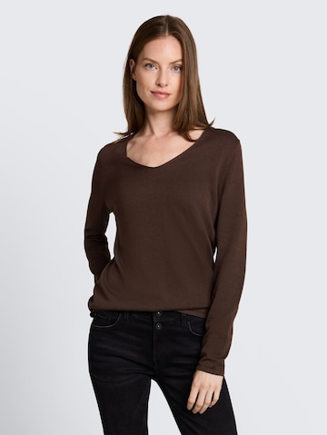 TOM TAILOR Sweater in Brown: front