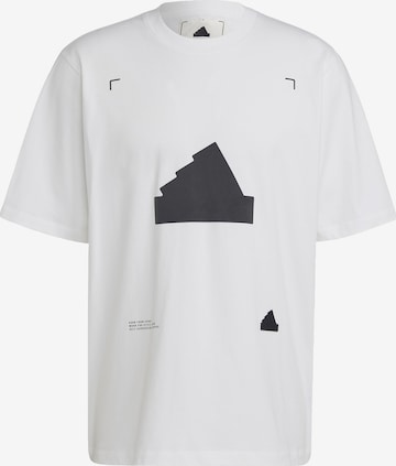 ADIDAS SPORTSWEAR - Camiseta funcional en blanco: frente