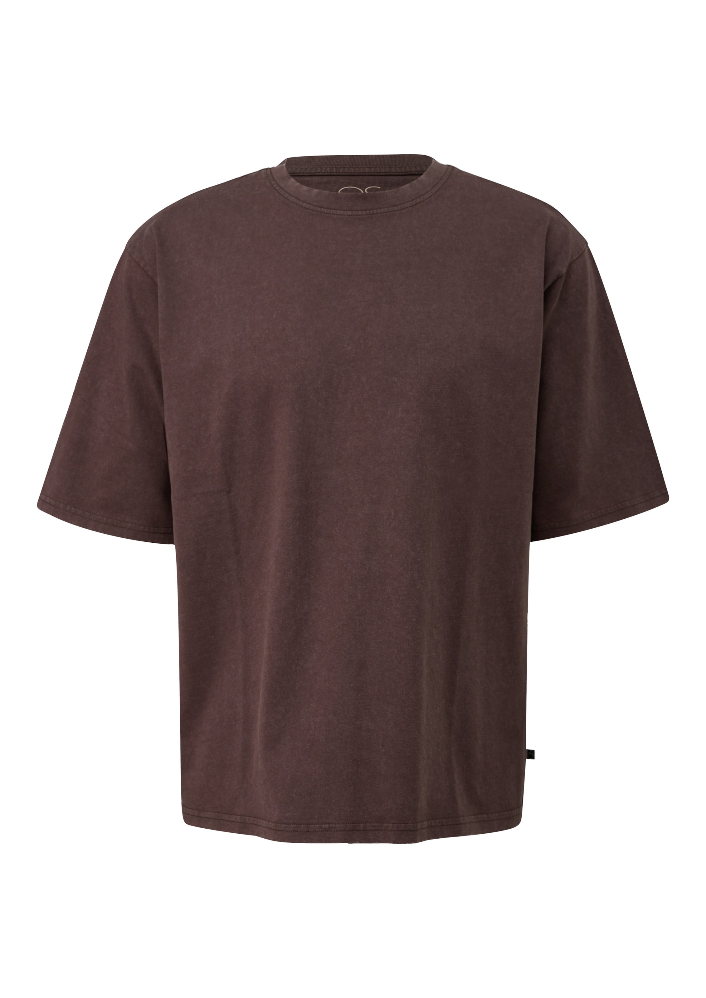 T-Shirt QS en marron : devant