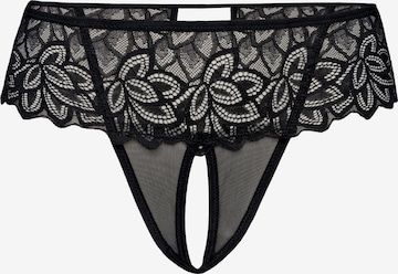 TEYLI Thong 'Rossu' in Black: front