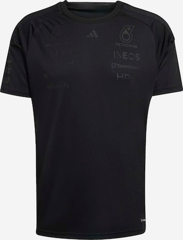 ADIDAS SPORTSWEARTehnička sportska majica 'Mercedes - AMG Petronas Formula 1 Team Night Driver' - crna boja: prednji dio