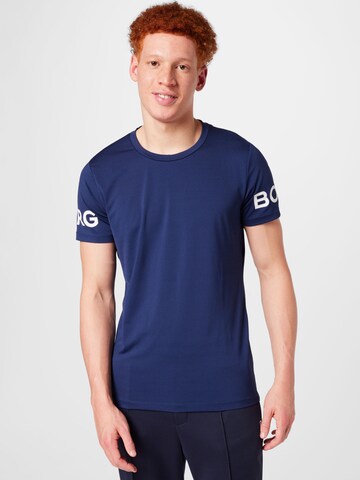 T-Shirt fonctionnel BJÖRN BORG en bleu : devant