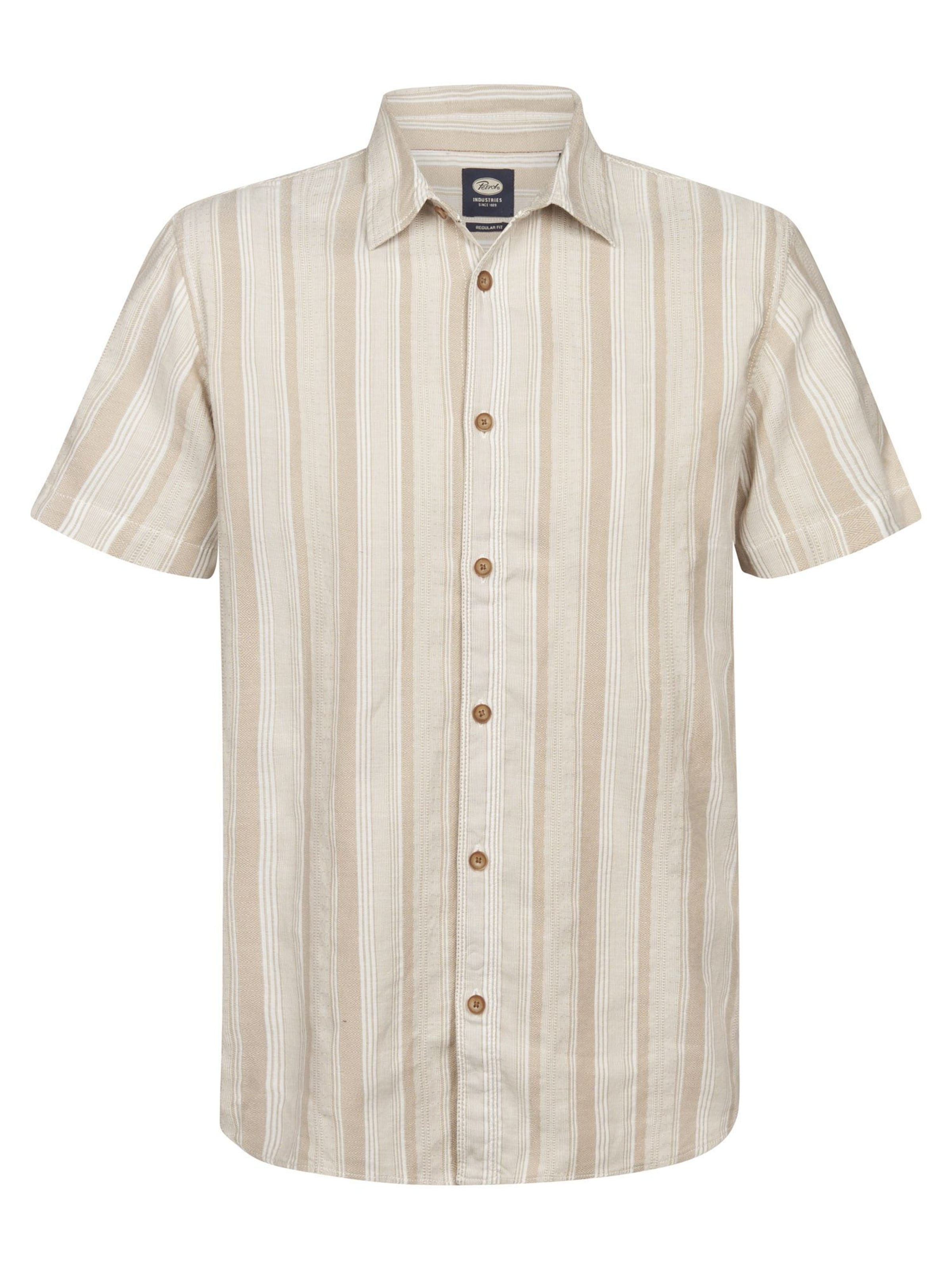 PETROL INDUSTRIES MEN Hemd‌‌‌‌‌‌‌‌ in Beige: Vorderseite