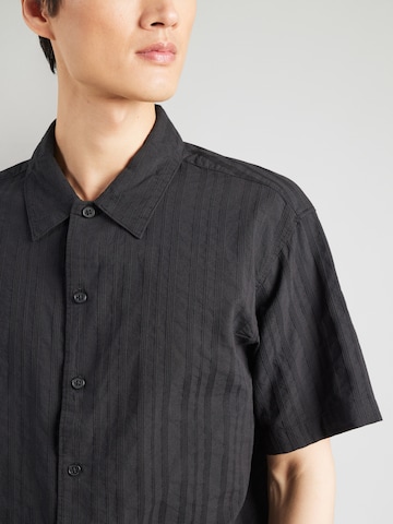 juoda JACK & JONES Standartinis modelis Marškiniai