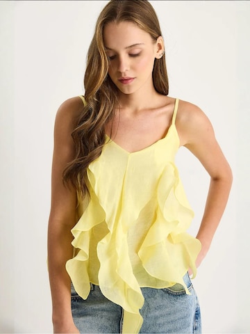 Chemisier Bianco Lucci en jaune