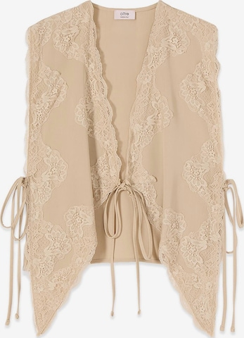 Gilet de costume oltre en beige : devant