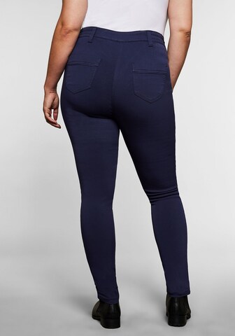 SHEEGO Slimfit Broek in Lila