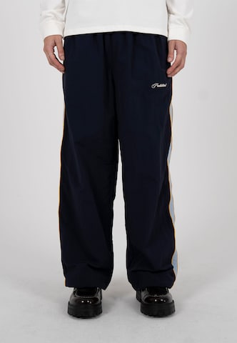 Prohibited Wide leg Trousers in Blue: front