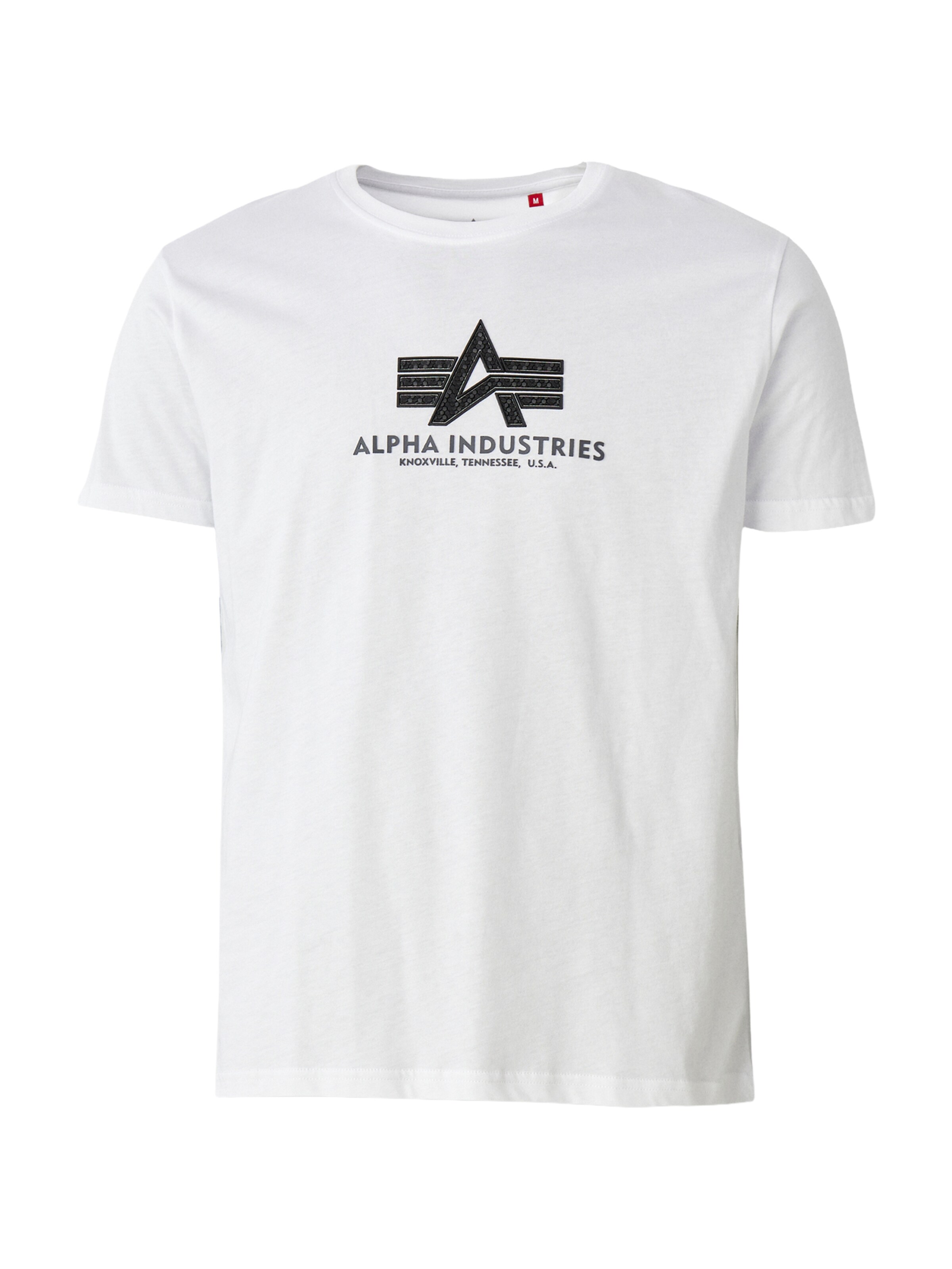 ALPHA INDUSTRIES T-Shirt in Weiß: Vorderseite