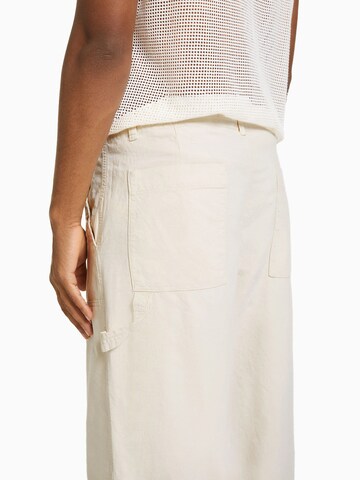 Bershka Loose fit Trousers in Beige