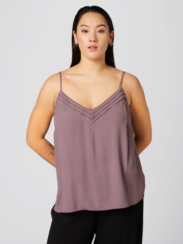 Guido Maria Kretschmer Curvy Top 'Mara' in Brown: front