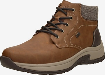Bottes à lacets 'Veterschoenen Hoog' Rieker en marron : devant