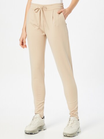 Tapered Pantaloni 'IH Kate' di ICHI in beige: frontale