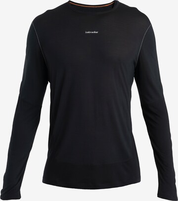 ICEBREAKER - Camiseta funcional 'ZoneKnit Energy Wind' en negro: frente