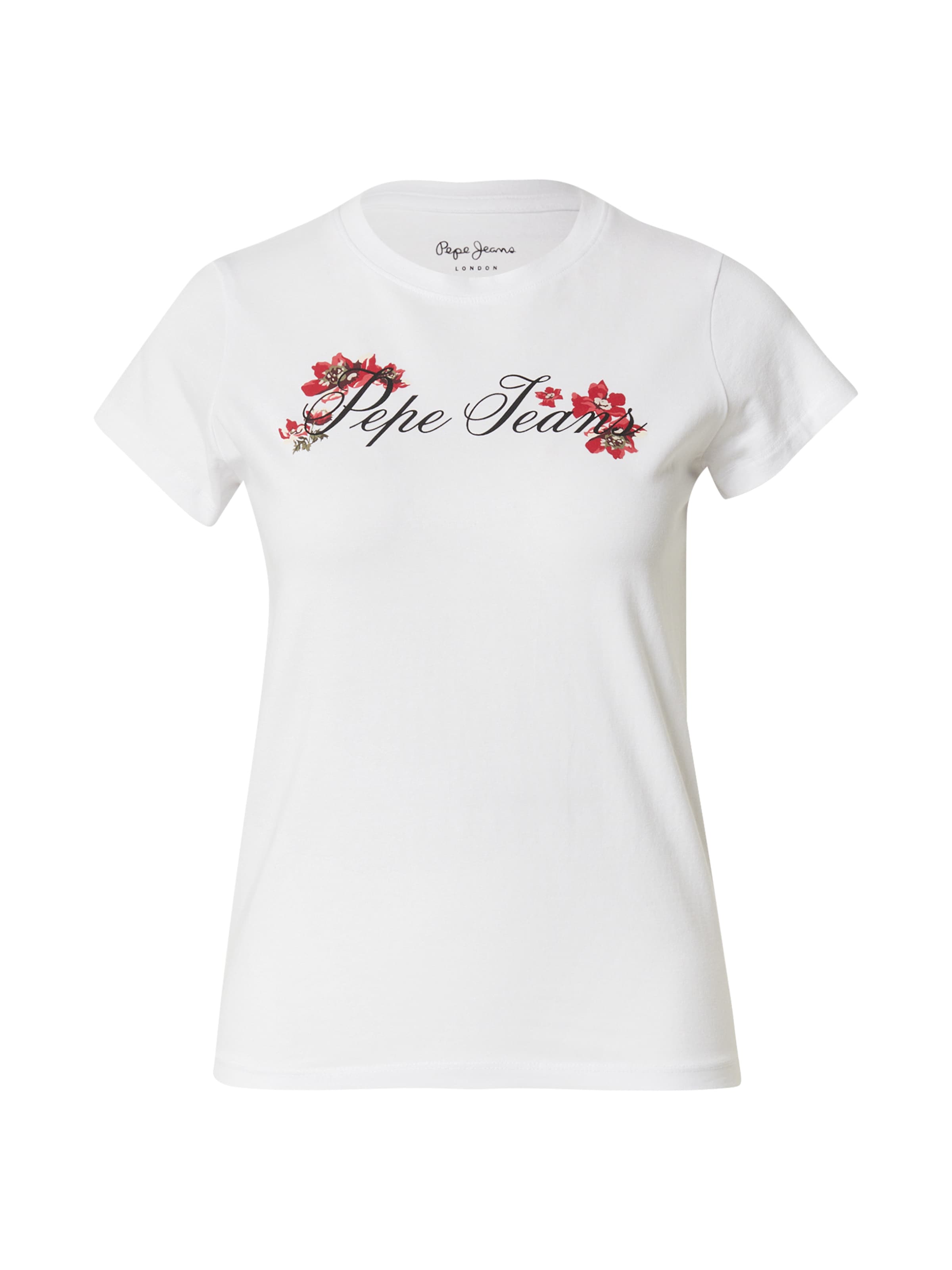 Pepe Jeans Μπλουζάκι 'FLORAL I' σε λευκό: μπροστά