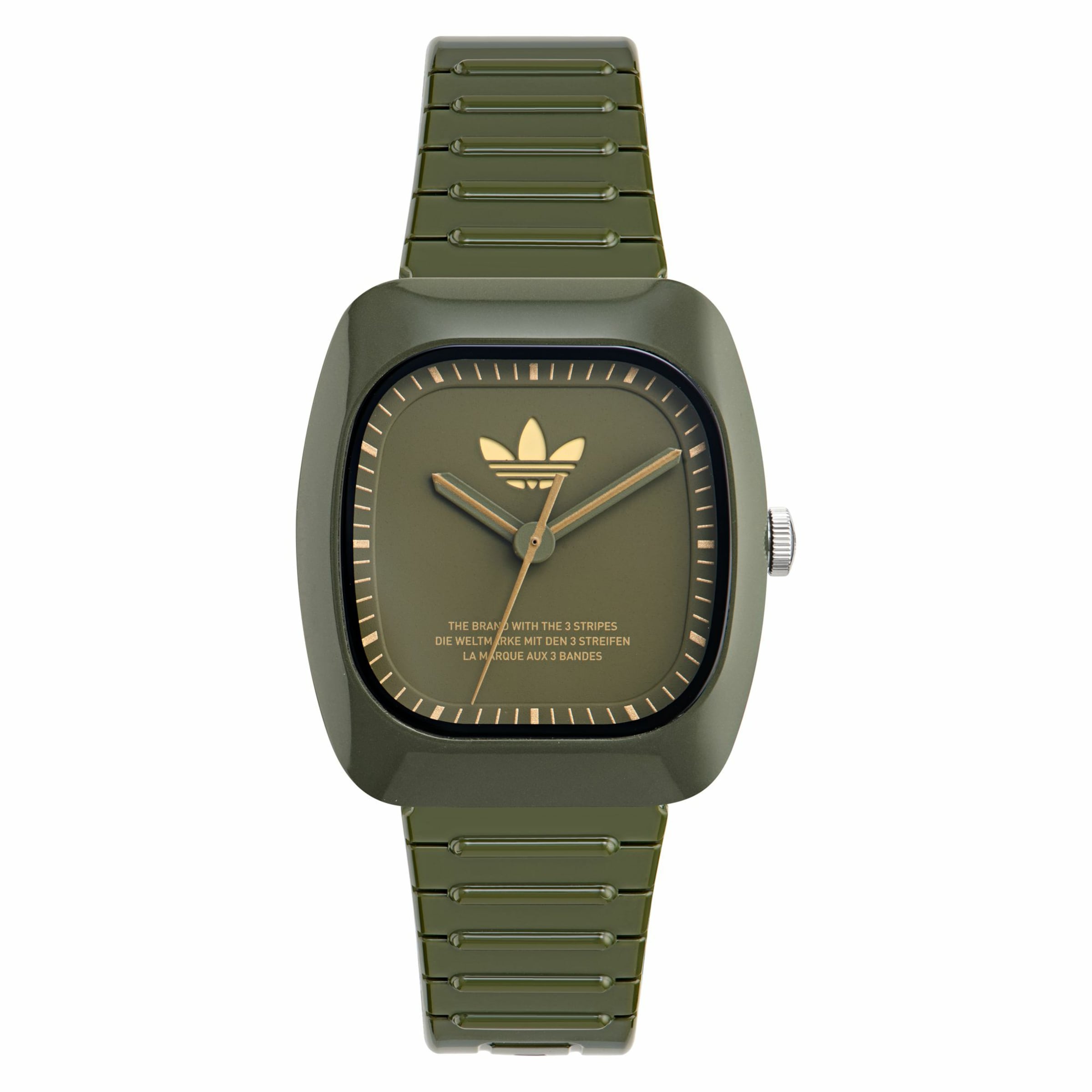ADIDAS ORIGINALS Analog Watch 'Retro Wave Two' in Green: front
