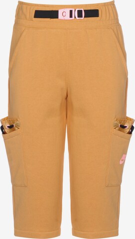 Loosefit Pantalon Nike Sportswear en jaune : devant