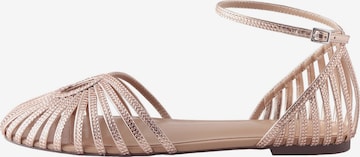 Ballerina con cinturino 'Forever Comfort' di Next in oro: frontale