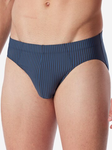 SCHIESSER Minislip ' Pure Micro ' in Blau: Vorderseite