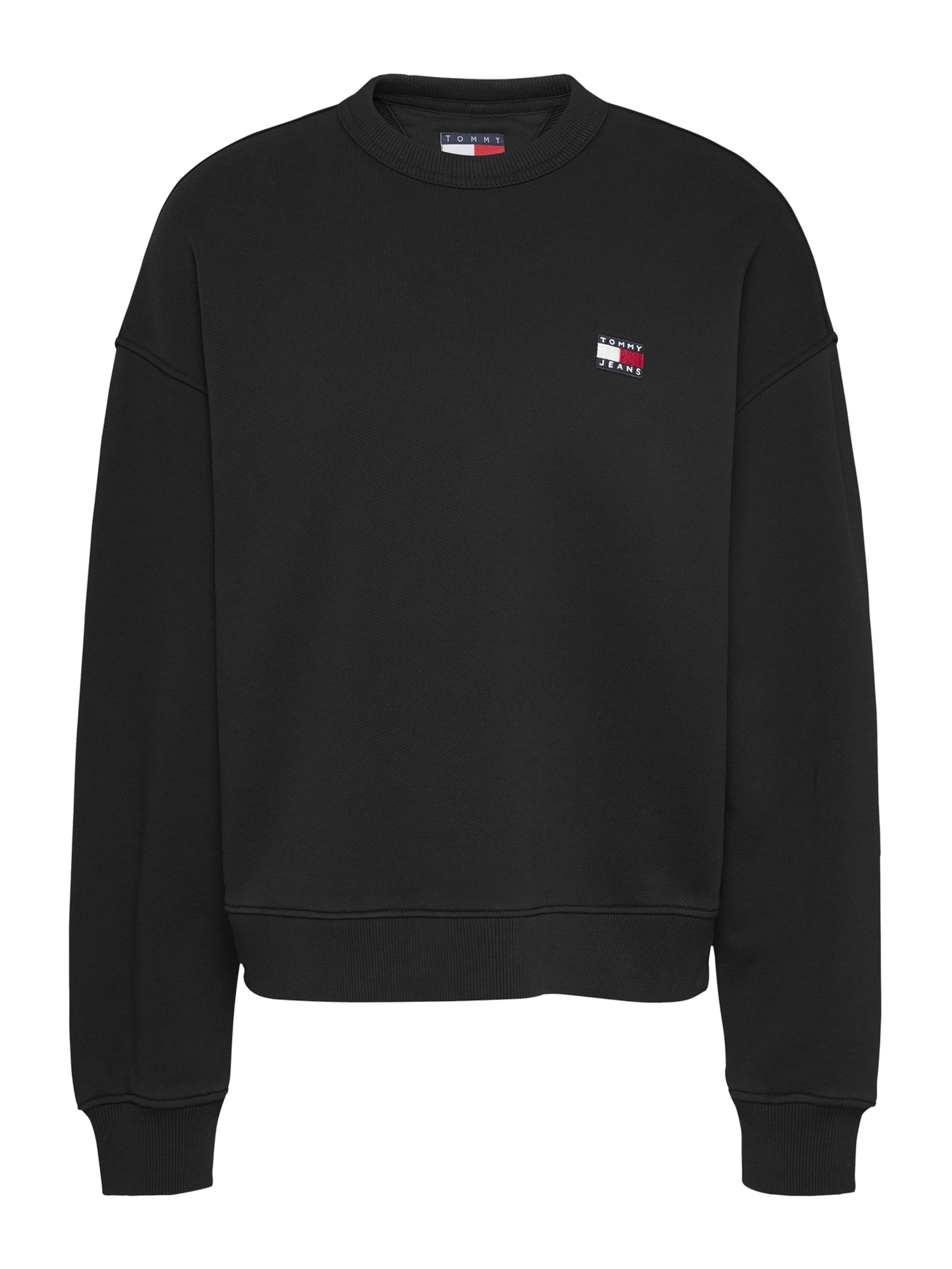 Tommy Jeans Sweatshirt in Schwarz: Vorderseite