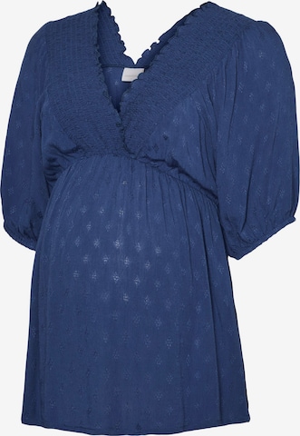 MAMALICIOUS Блуза 'FELICIA TESS' в синьо: отпред