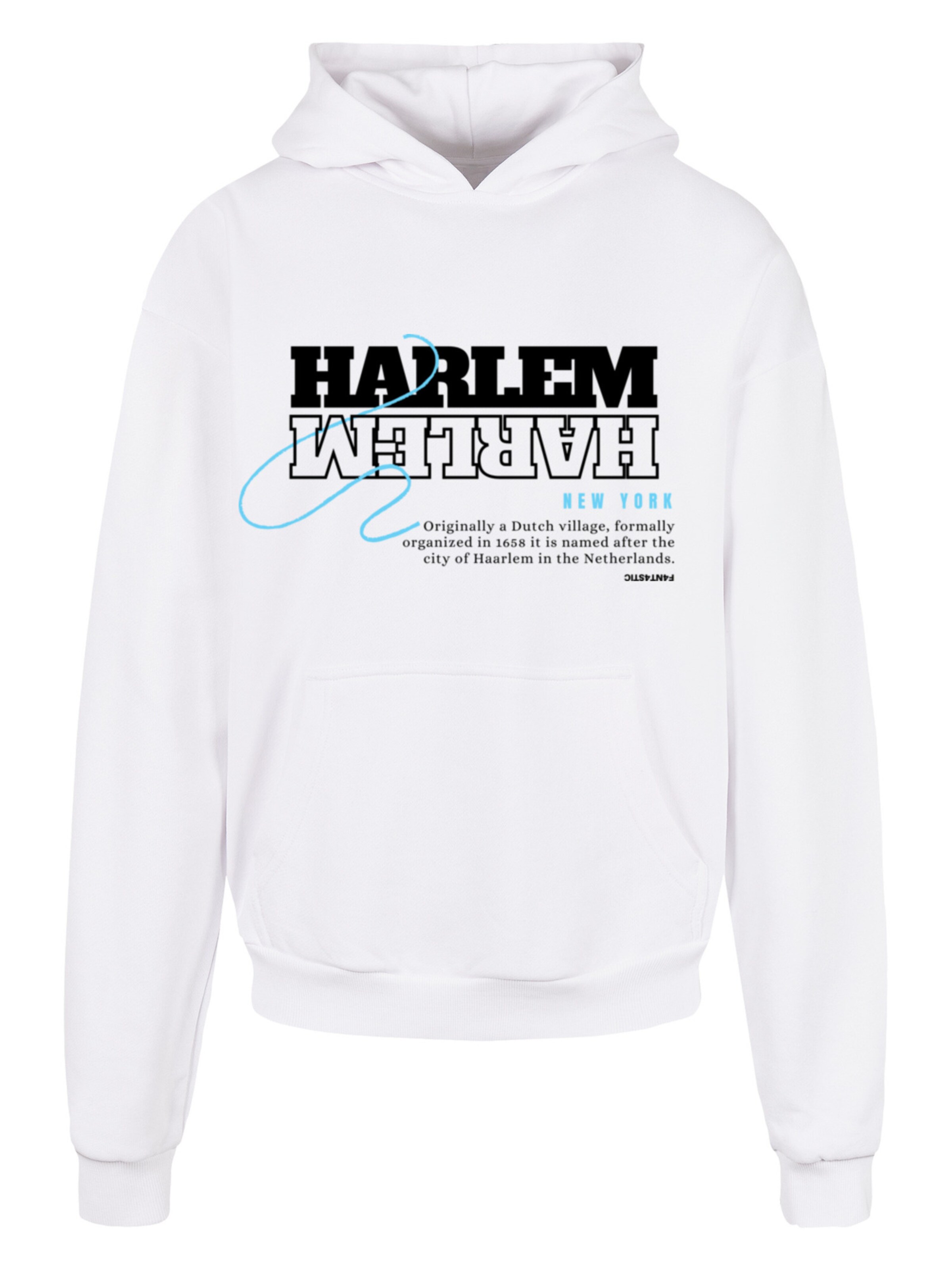 F4NT4STIC Sweatshirt 'THE STREETS OF THE WORLD' in Wit: voorkant