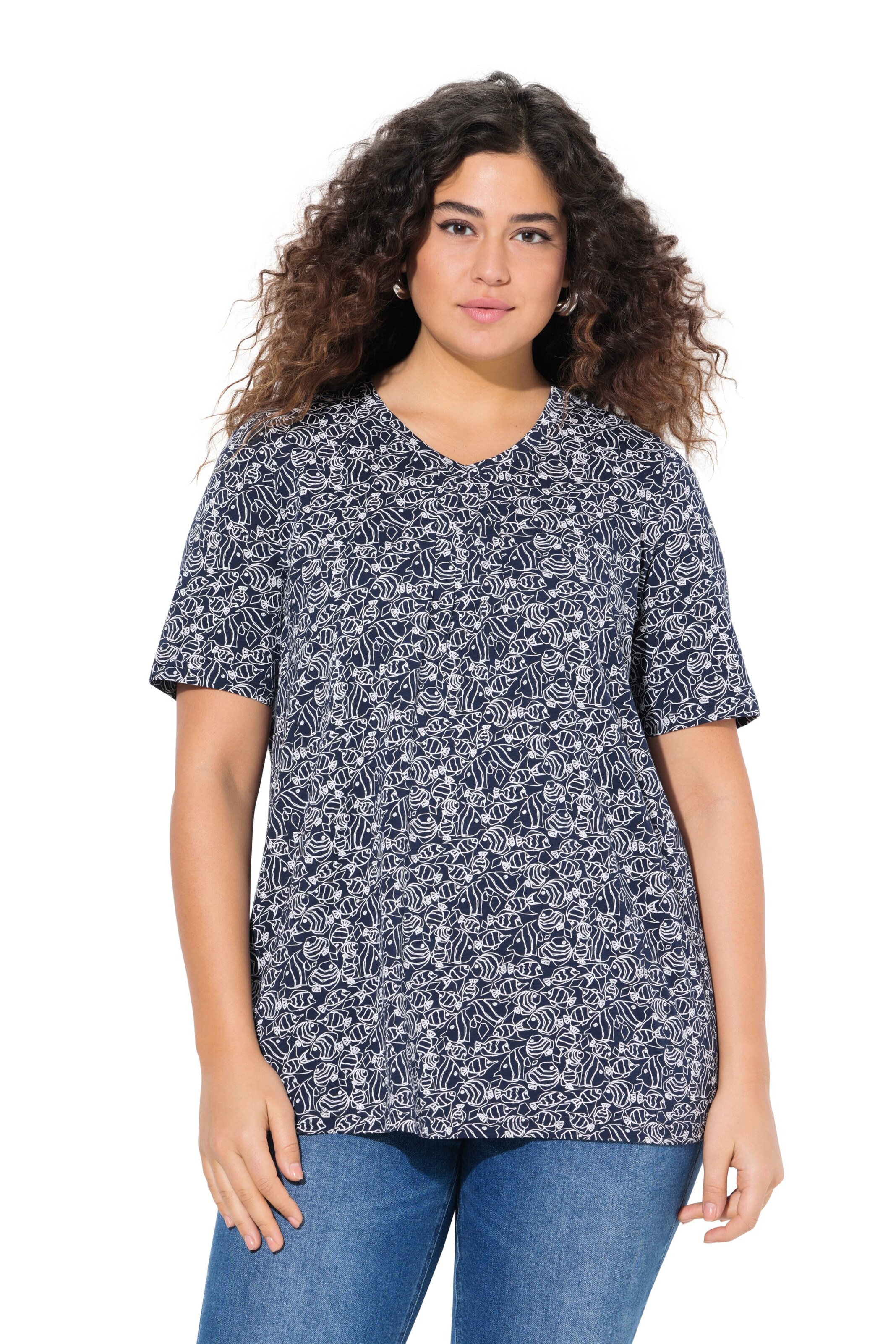 Ulla Popken Shirt in Blue: front