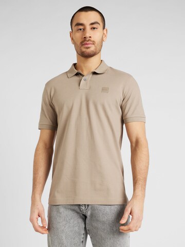 BOSS Orange Shirt 'Passenger' in Brown: front