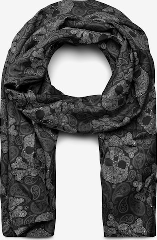 Bohemian Revolt Scarf in Grey: front
