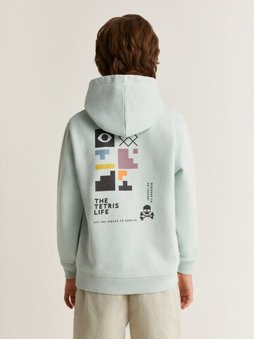 Scalpers Sweatshirt 'Tetris' in Blau
