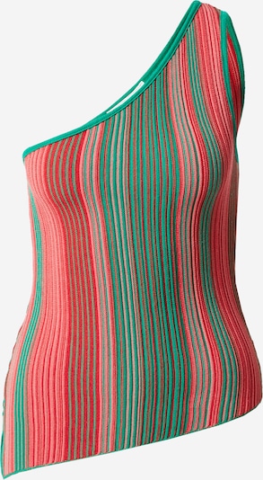 Guido Maria Kretschmer Women Gebreide top 'Ria' in de kleur Groen / Pink / Rood, Productweergave