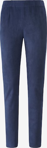 Uta Raasch Skinny Leggings 'Fake-Leder-Leggings' in Blauw: voorkant