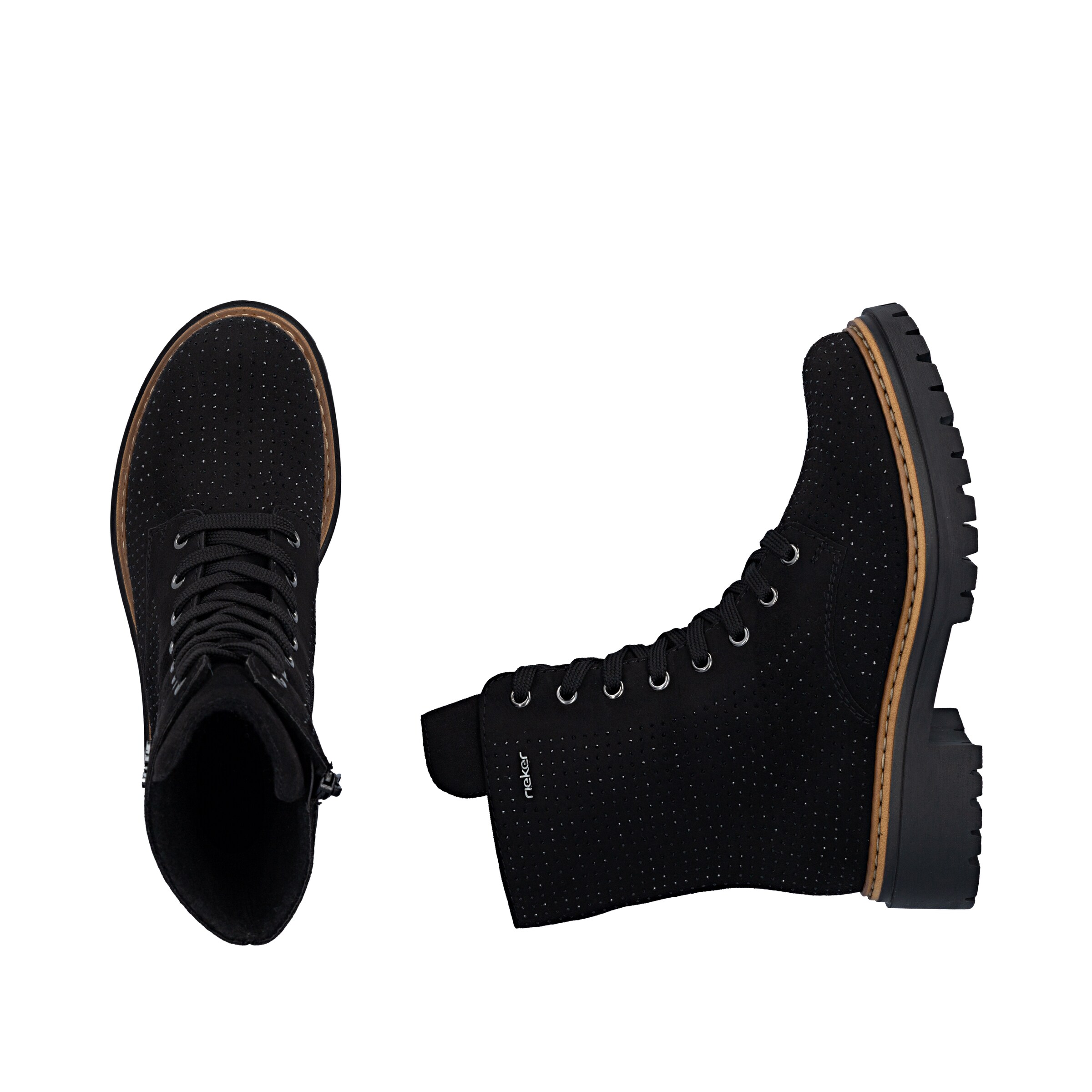 Bottes à lacets Rieker en noir