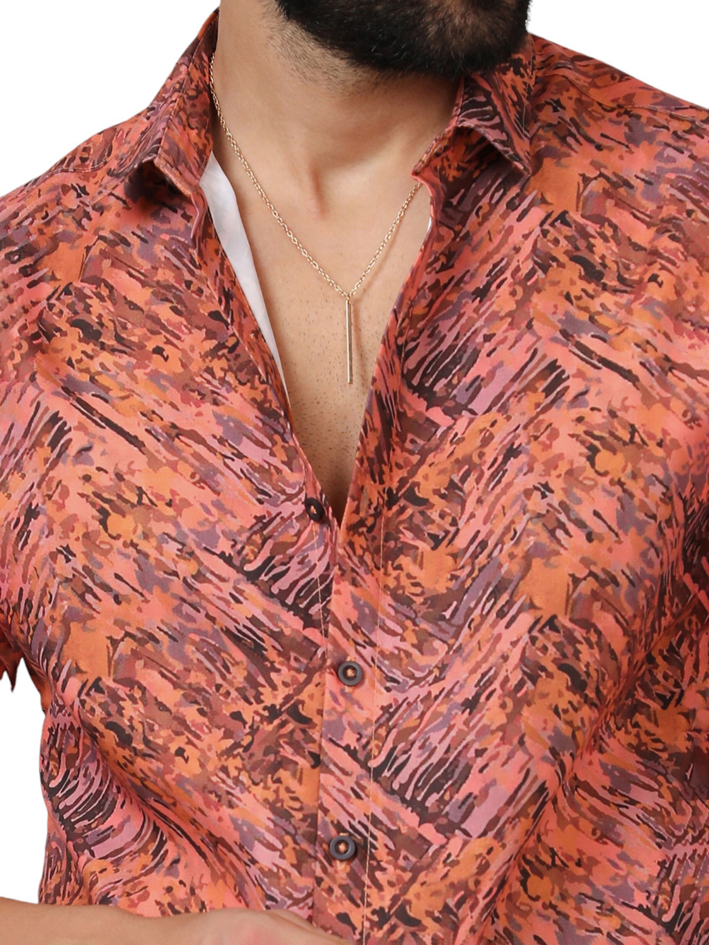 Campus Sutra Rovný strih Košeľa - Zmiešané farby