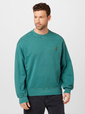 Carhartt WIP Sweatshirt 'Nelson' in Green: front