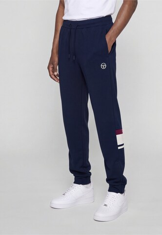 Sergio Tacchini Tapered Broek in Blauw: voorkant