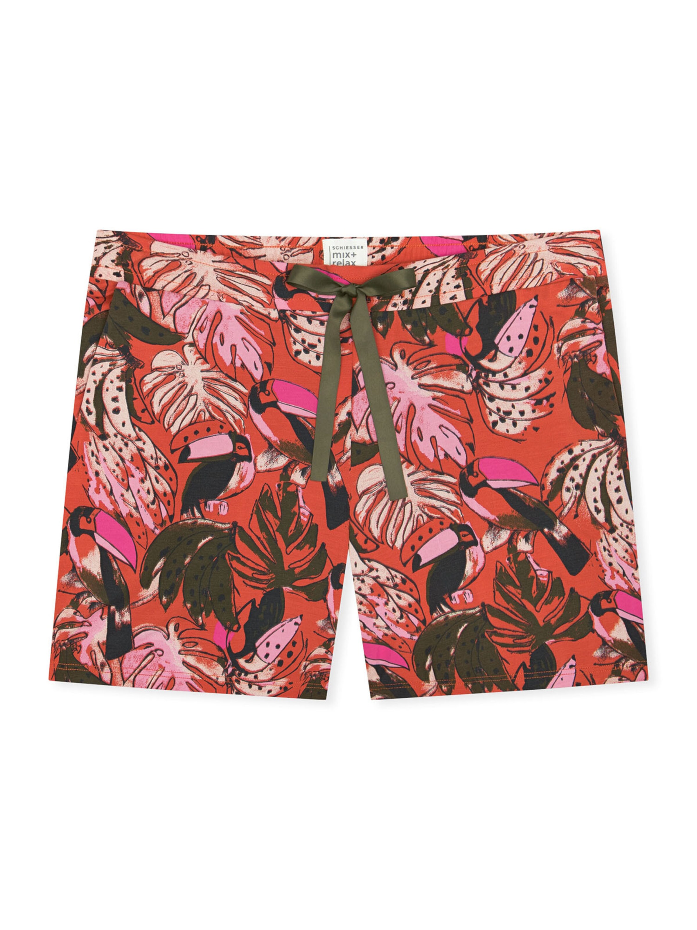 Pantalon de pyjama ' Mix & Relax ' SCHIESSER en orange : devant