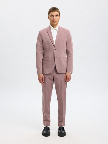 SELECTED HOMME Slim fit Business blazer 'SLHLIAM SPRING' in Pink