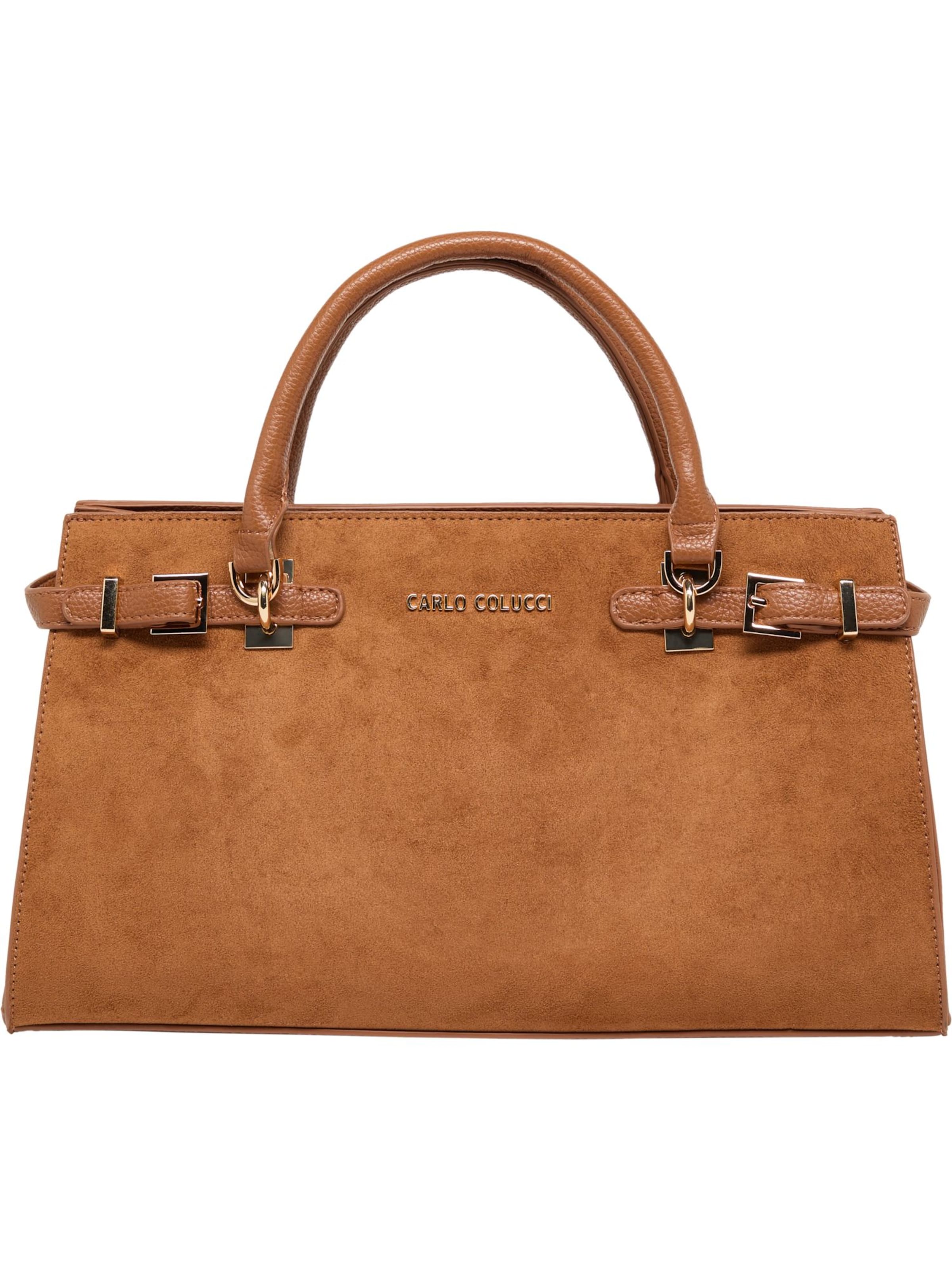 Carlo Colucci Schultertasche 'Fiegl' in Bronze: Vorderseite