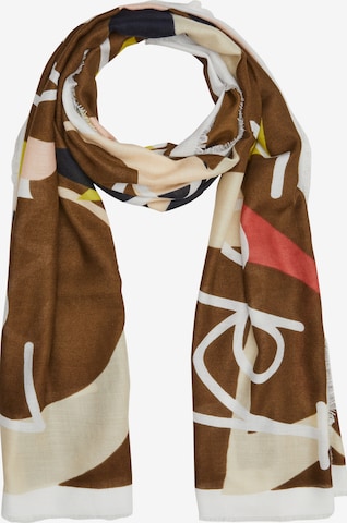 s.Oliver Scarf in Brown: front