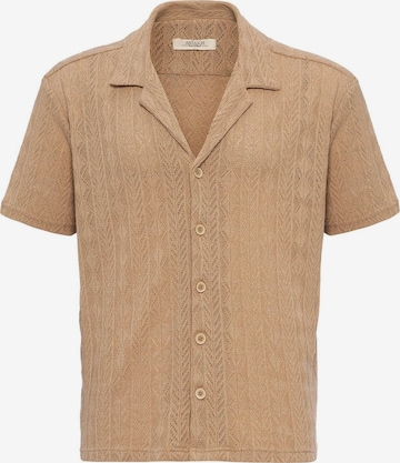 AntiochRegular Fit Košulja - bež boja: prednji dio