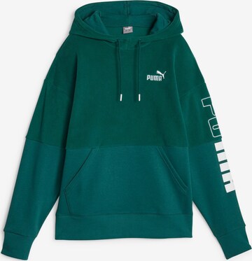 PUMA Sweatshirt 'POWER' in Groen: voorkant