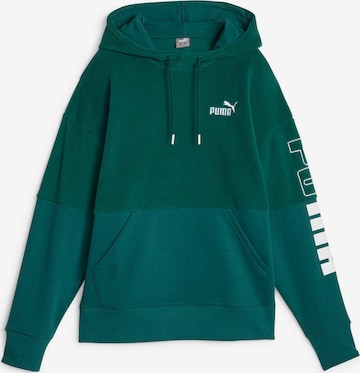 PUMA Sweatshirt 'POWER' in Green: front