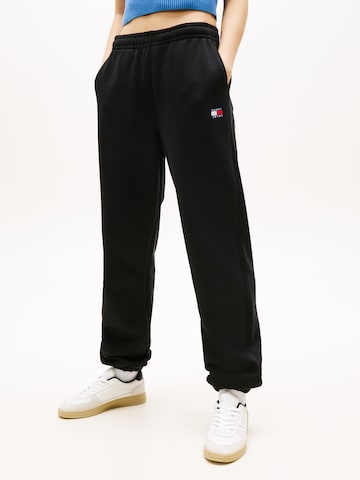 Tommy Jeans - Tapered Pantalón en negro: frente